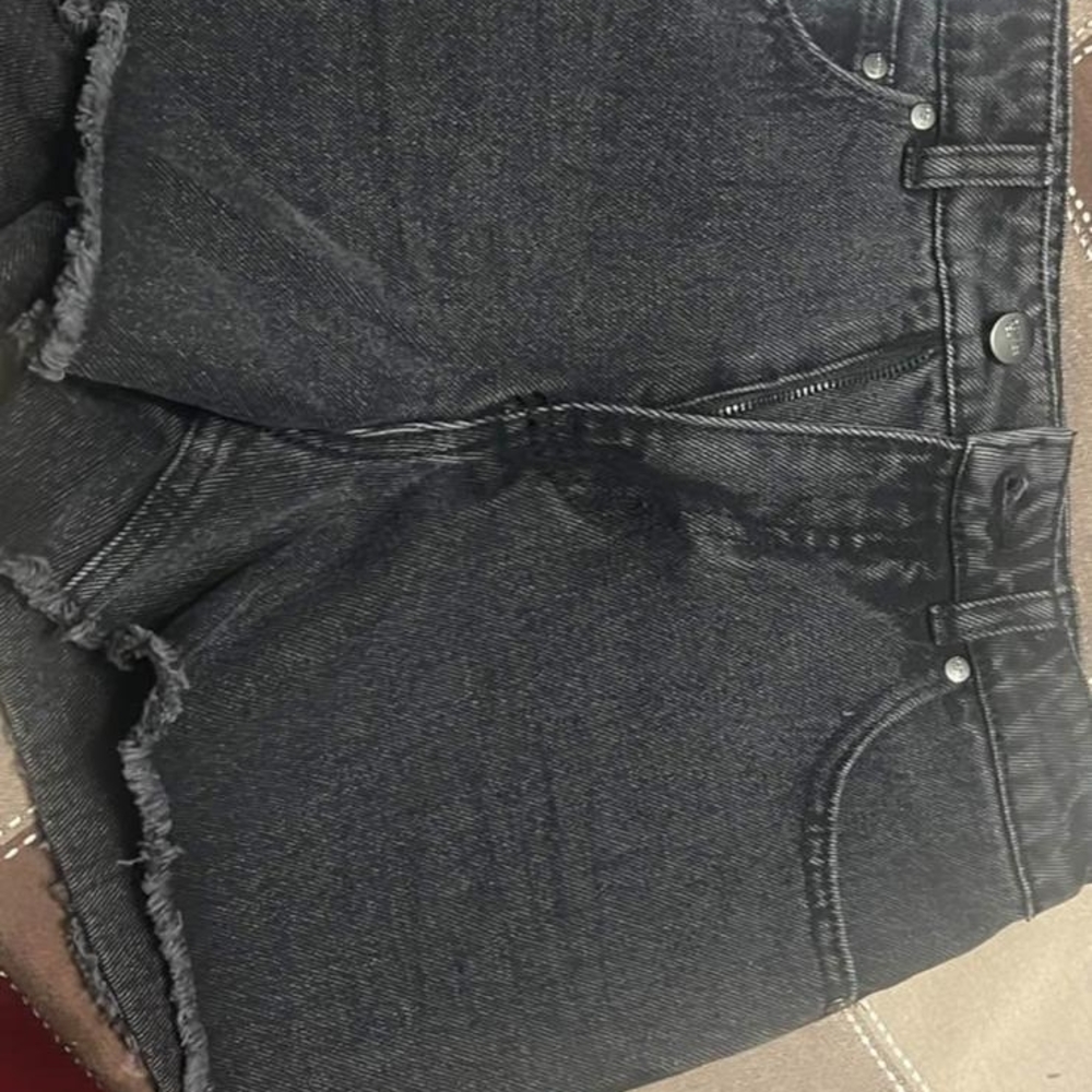Cavalli Class Black High Waist Shorts